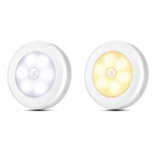 Stick-on magnet LED natlampe med bevægelsessensor 